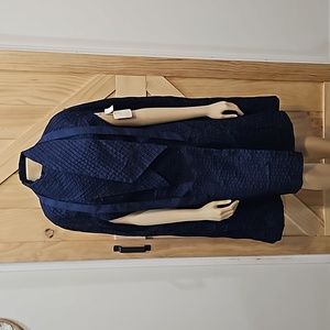 NOS | Vintage Tuxster Navy Double Breasted Cape Coat | Size 12